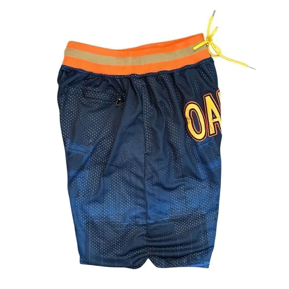 Golden State Warriors Oakland Shorts NBA Basketball Navy Size Medium - Picture 3 of 5